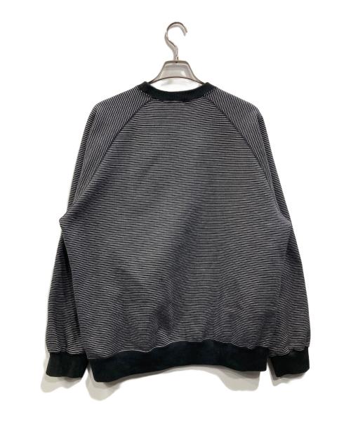 The Ennoy Professional（ザ エンノイ プロフェッショナル）The Ennoy Professional (ザ エンノイ プロフェッショナル) Border Crew Neck Sweat ブラック×ホワイト サイズ:XLの古着・服飾アイテム