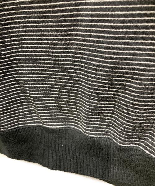 The Ennoy Professional（ザ エンノイ プロフェッショナル）The Ennoy Professional (ザ エンノイ プロフェッショナル) Border Crew Neck Sweat ブラック×ホワイト サイズ:XLの古着・服飾アイテム