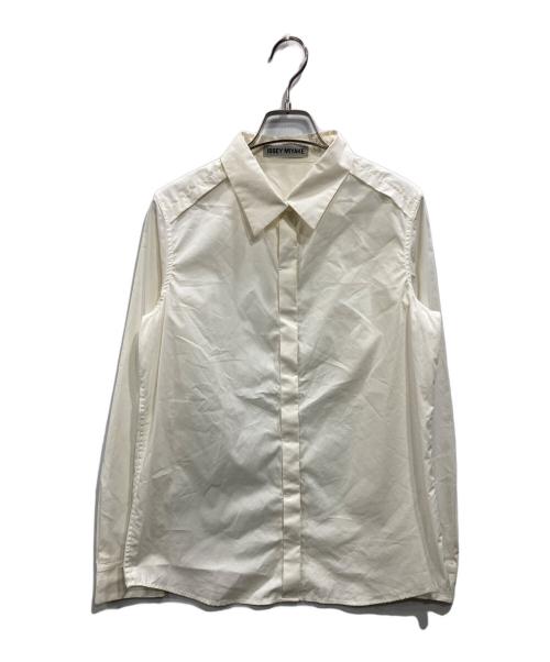 ISSEY MIYAKE（イッセイミヤケ）ISSEY MIYAKE (イッセイミヤケ) 比翼シャツ ホワイト サイズ:2の古着・服飾アイテム