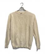 HERMESエルメス）の古着「リネンコットンケーブルニット」｜ベージュ