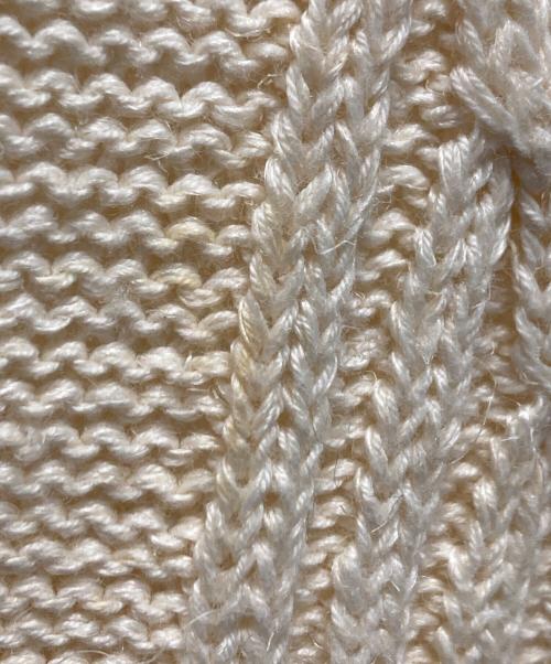 HERMES（エルメス）HERMES (エルメス) リネンコットンケーブルニット ベージュ サイズ:54の古着・服飾アイテム