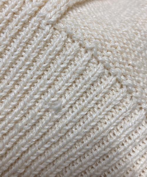 HERMES（エルメス）HERMES (エルメス) リネンコットンケーブルニット ベージュ サイズ:54の古着・服飾アイテム