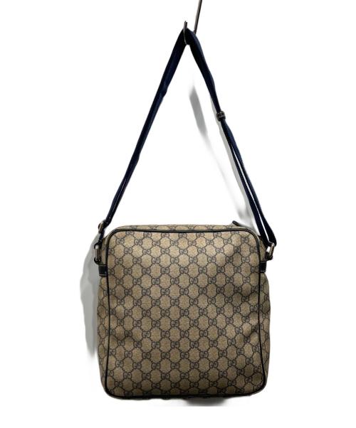 GUCCI（グッチ）GUCCI (グッチ) GGスプリームショルダーバッグ ベージュ×ネイビー サイズ:-の古着・服飾アイテム