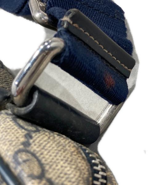 GUCCI（グッチ）GUCCI (グッチ) GGスプリームショルダーバッグ ベージュ×ネイビー サイズ:-の古着・服飾アイテム