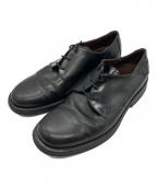 GIANNI VERSACEジャンニ・ヴェルサーチ）の古着「サイドメデューサダービーシューズ」｜ブラック