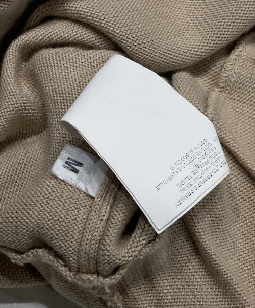 Maison Maritin Margiela（-）Maison Maritin Margiela (-) レイヤードデザインvネックニットワンピース ベージュ サイズ:Mの古着・服飾アイテム