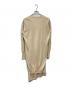 Maison Maritin Margiela (-) レイヤードデザインvネックニットワンピース ベージュ サイズ:M：9000円