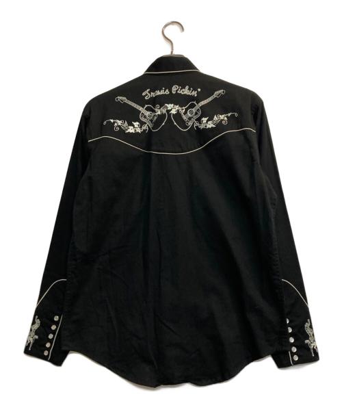Rockmount Ranch Wear（ロックマウントランチウェア）Rockmount Ranch Wear (ロックマウントランチウェア) 刺繍ウエスタンシャツ ブラック サイズ:15.5の古着・服飾アイテム