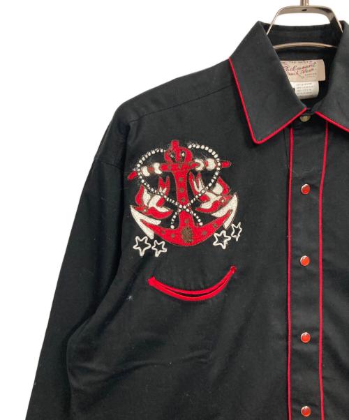 Rockmount Ranch Wear（ロックマウントランチウェア）Rockmount Ranch Wear (ロックマウントランチウェア) 刺繍ウエスタンシャツ ブラック サイズ:Sの古着・服飾アイテム
