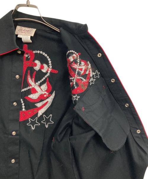 Rockmount Ranch Wear（ロックマウントランチウェア）Rockmount Ranch Wear (ロックマウントランチウェア) 刺繍ウエスタンシャツ ブラック サイズ:Sの古着・服飾アイテム