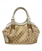 GUCCIグッチ）の古着「GGキャンバス スーキーバッグ」｜ベージュ