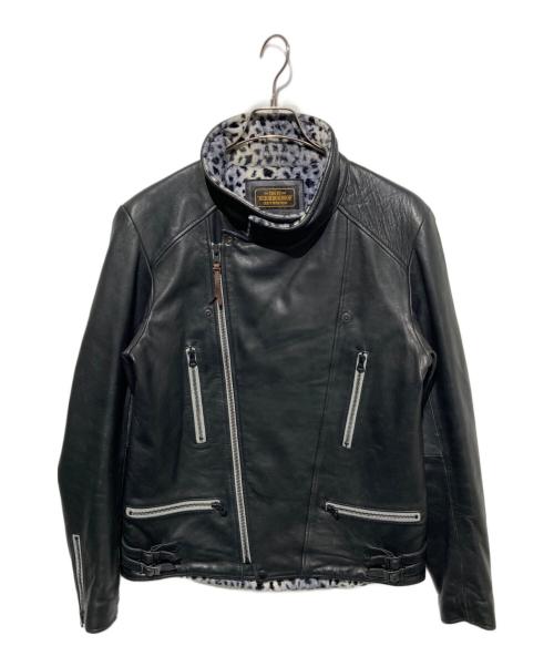 NEIGHBORHOOD（ネイバーフッド）NEIGHBORHOOD (ネイバーフッド) THUNDERBOLTダブルライダースジャケット ブラック サイズ:Lの古着・服飾アイテム