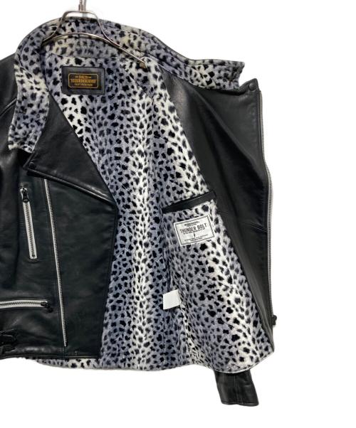 NEIGHBORHOOD（ネイバーフッド）NEIGHBORHOOD (ネイバーフッド) THUNDERBOLTダブルライダースジャケット ブラック サイズ:Lの古着・服飾アイテム