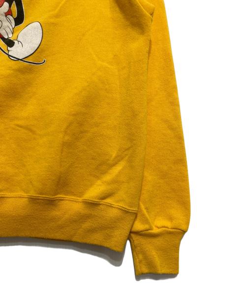 JERZEES'（ジャージーズ）JERZEES' (ジャージーズ) 80’sミッキープリントパーカー イエロー サイズ:Mの古着・服飾アイテム