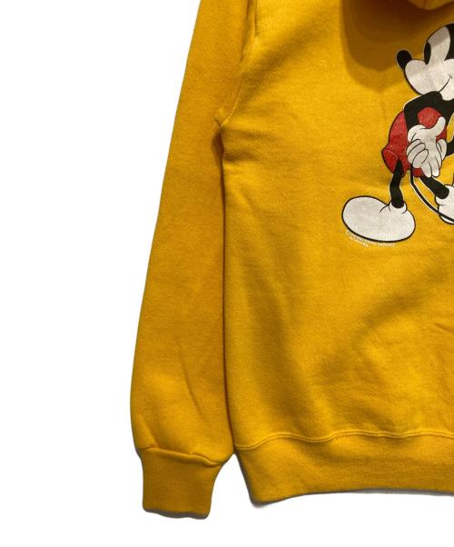 JERZEES'（ジャージーズ）JERZEES' (ジャージーズ) 80’sミッキープリントパーカー イエロー サイズ:Mの古着・服飾アイテム