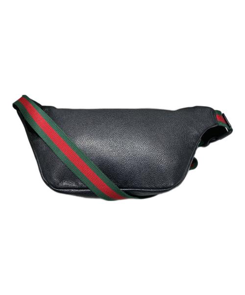 GUCCI（グッチ）GUCCI (グッチ) シェリーラインロゴプリントボディーバッグ ブラック サイズ:-の古着・服飾アイテム