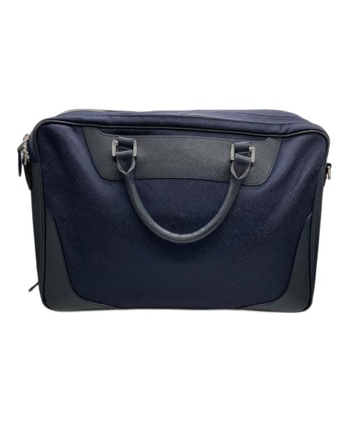 PELLE MORBIDA（ペッレモルビダ）PELLE MORBIDA (ペッレモルビダ) キャピターノブリーフバッグ ネイビーの古着・服飾アイテム