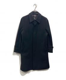 BURBERRY BLACK LABEL（バーバリーブラックレーベル）の古着「カシミヤ混ステンカラーコート」｜ブラック