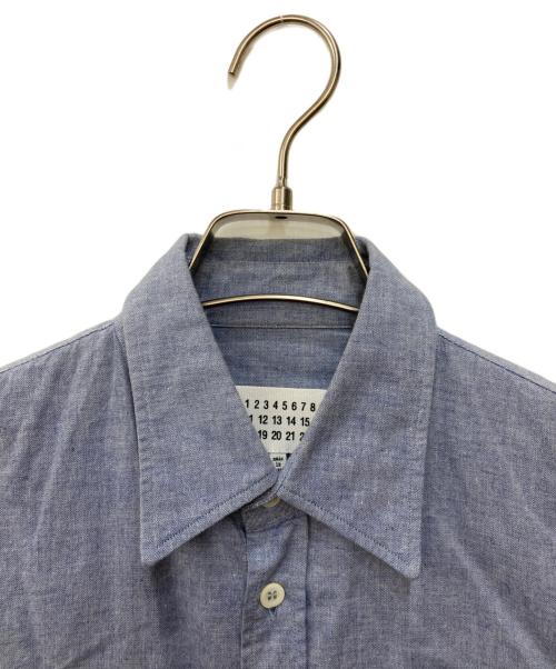 Maison Margiela（メゾンマルジェラ）Maison Margiela (メゾンマルジェラ) シャンブレーシャツ スカイブルー サイズ:38の古着・服飾アイテム