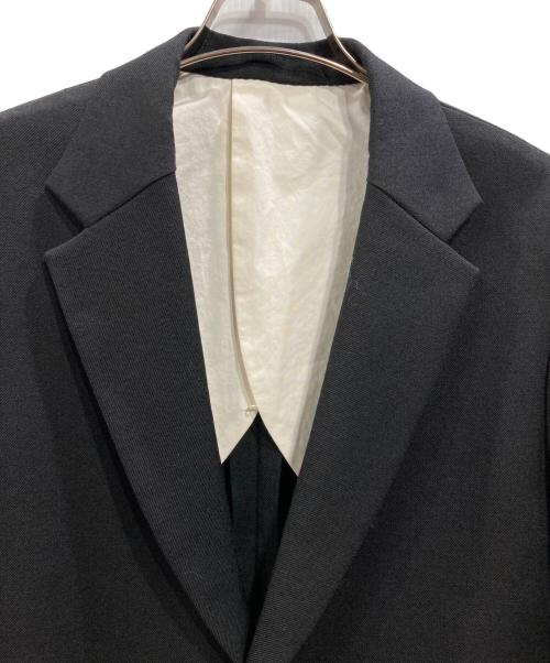 08sircus（ゼロエイトサーカス）08sircus (ゼロエイトサーカス) ウールツイルテーラードジャケット ブラック サイズ:1の古着・服飾アイテム