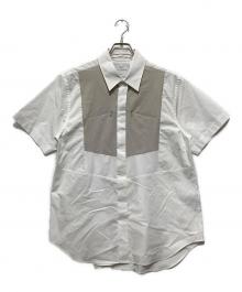 FUMITO GANRYU（フミトガンリュウ）の古着「ワトープリーテッドハーフスリーブシャツ」｜ベージュ