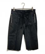 Maison Margielaメゾンマルジェラ）の古着「ジップポケットウールハーフパンツ」｜ブラック