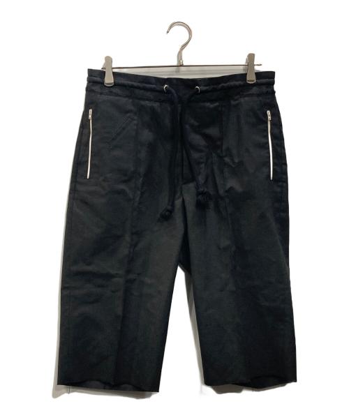 Maison Margiela（メゾンマルジェラ）Maison Margiela (メゾンマルジェラ) ジップポケットウールハーフパンツ ブラック サイズ:46の古着・服飾アイテム