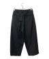08sircus (ゼロエイトサーカス) ドライウールツイルワイドタックパンツ ブラック サイズ:1：17000円