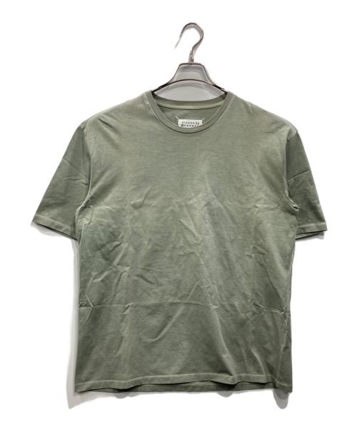 Maison Margiela（メゾンマルジェラ）Maison Margiela (メゾンマルジェラ) ガーメントダイ メモリーオブ カットソー グリーン サイズ:44の古着・服飾アイテム