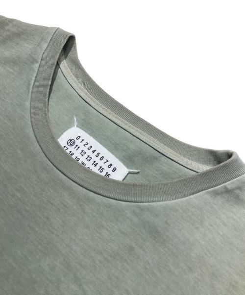 Maison Margiela（メゾンマルジェラ）Maison Margiela (メゾンマルジェラ) ガーメントダイ メモリーオブ カットソー グリーン サイズ:44の古着・服飾アイテム
