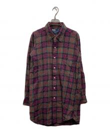 POLO RALPH LAUREN（ポロ・ラルフローレン）の古着「ポニー刺繍チェックシャツ」｜ネイビー