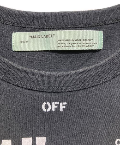 OFFWHITE（オフホワイト）OFFWHITE (オフホワイト) フォーオールバックダイアゴナルTシャツ ブラック サイズ:XXLの古着・服飾アイテム