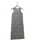 Snidelスナイデル）の古着「ニットレースワンピ」｜グレー