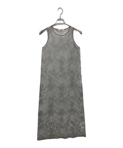 Snidel（スナイデル）Snidel (スナイデル) ニットレースワンピ グレー サイズ:ONEの古着・服飾アイテム