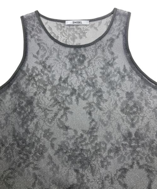 Snidel（スナイデル）Snidel (スナイデル) ニットレースワンピ グレー サイズ:ONEの古着・服飾アイテム