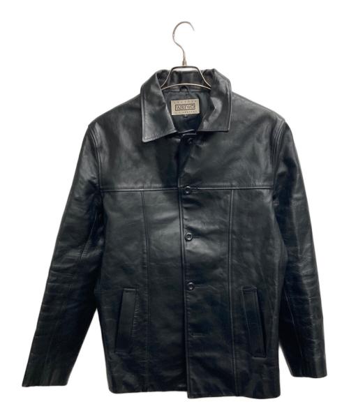 Y'2 leather（ワイツーレザー）Y'2 LEATHER (ワイツーレザー) レザーカーコート ブラック サイズ:Lの古着・服飾アイテム