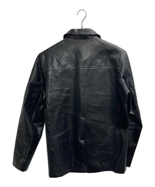 Y'2 leather（ワイツーレザー）Y'2 LEATHER (ワイツーレザー) レザーカーコート ブラック サイズ:Lの古着・服飾アイテム