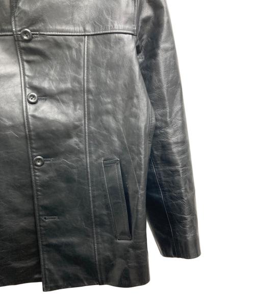 Y'2 leather（ワイツーレザー）Y'2 LEATHER (ワイツーレザー) レザーカーコート ブラック サイズ:Lの古着・服飾アイテム