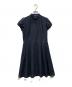 BLUE LABEL CRESTBRIDGE（ブルーレーベルクレストブリッジ）の古着「シアーチェックワンピース」｜ネイビー