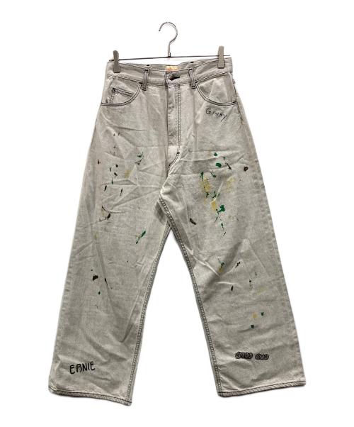 PAY DAY（ペイデイ）PAY DAY (ペイデイ) エンブロイダリー デニムパンツ ベージュ サイズ:38の古着・服飾アイテム