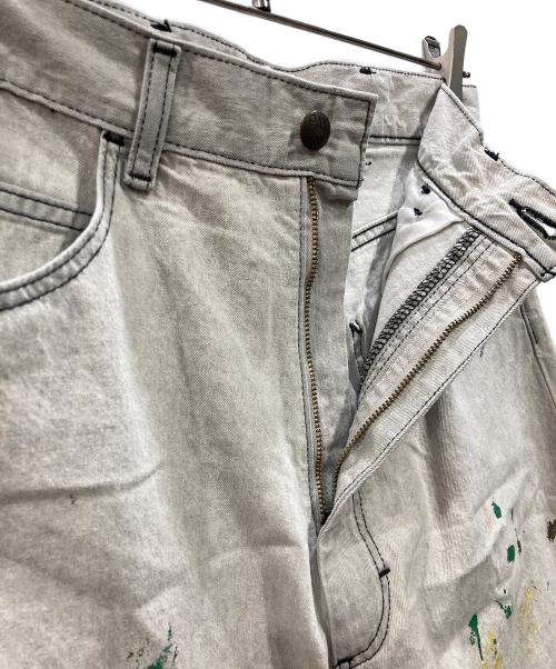 PAY DAY（ペイデイ）PAY DAY (ペイデイ) エンブロイダリー デニムパンツ ベージュ サイズ:38の古着・服飾アイテム