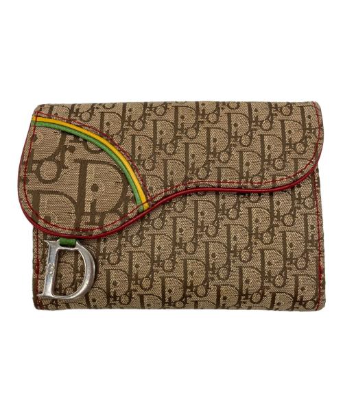 Christian Dior（クリスチャン ディオール）Christian Dior (クリスチャン ディオール) トロッター サドルウォレット ベージュの古着・服飾アイテム