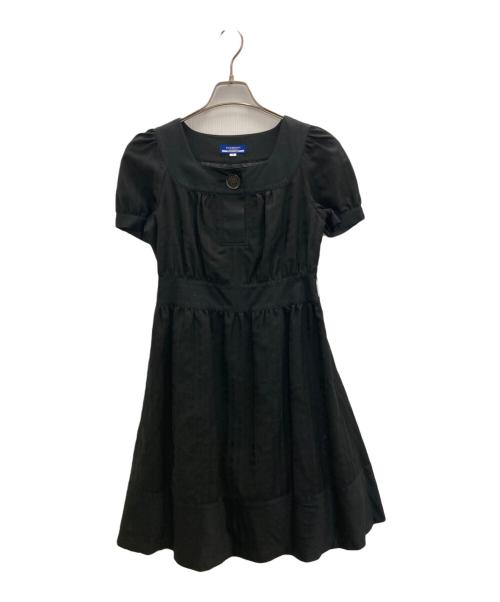 BURBERRY BLUE LABEL（バーバリー ブルー レーベル）BURBERRY BLUE LABEL (バーバリー ブルー レーベル) シャドーチェックミニドレス ブラック サイズ:SIZE 38の古着・服飾アイテム