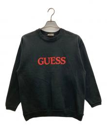 GUESS（ゲス）の古着「オールドロゴスウェット」｜ブラック