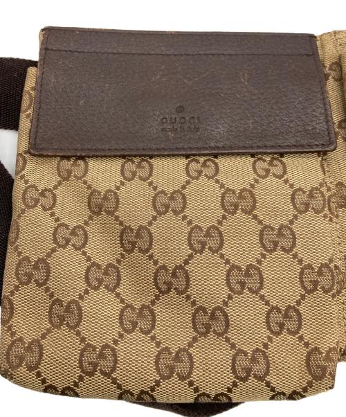 GUCCI（グッチ）GUCCI (グッチ) GG キャンバス ウエストポーチ ベージュの古着・服飾アイテム