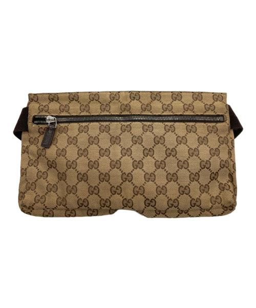 GUCCI（グッチ）GUCCI (グッチ) GG キャンバス ウエストポーチ ベージュの古着・服飾アイテム