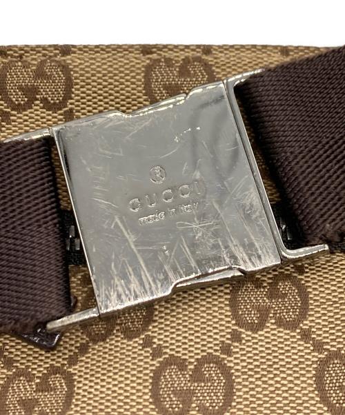 GUCCI（グッチ）GUCCI (グッチ) GG キャンバス ウエストポーチ ベージュの古着・服飾アイテム