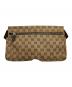 GUCCI (グッチ) GG キャンバス ウエストポーチ ベージュ：13000円