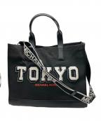 MICHAEL KORSマイケル・コース）の古着「TOKYOワッペンキャンバス2WAYトートバッグ」｜ブラック