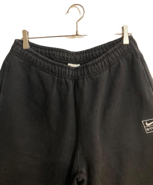 NIKE（ナイキ）NIKE (ナイキ) stussy (ステューシー) Stone Washed Fleece Pant/ストーンウォッシュド フリースパンツ ブラック サイズ:Ｌの古着・服飾アイテム